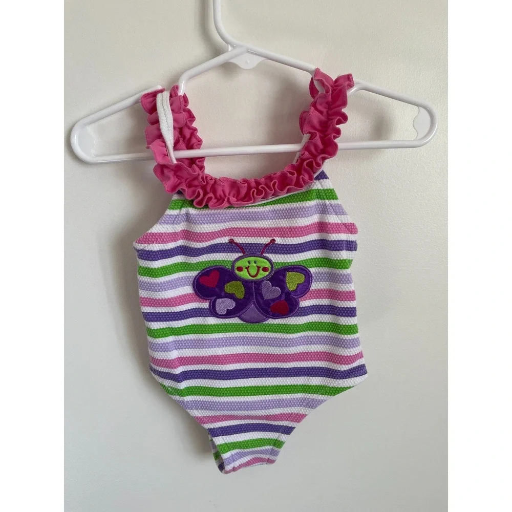 Baby Buns Inc. Water-Wear‎ Girls Butterfly Swimsuit 18M